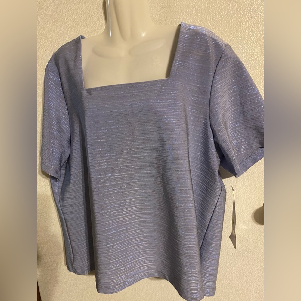 Vue Point Woman 2X by Jordan blue metallic VTG USA New